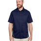 Harriton M586T - Men's Tall Flash IL Colorblock Short Sleeve Shirt  - Black/Snry Yllw