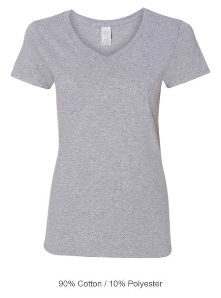 Women's Heavy Cotton™ V-Neck T-Shirt