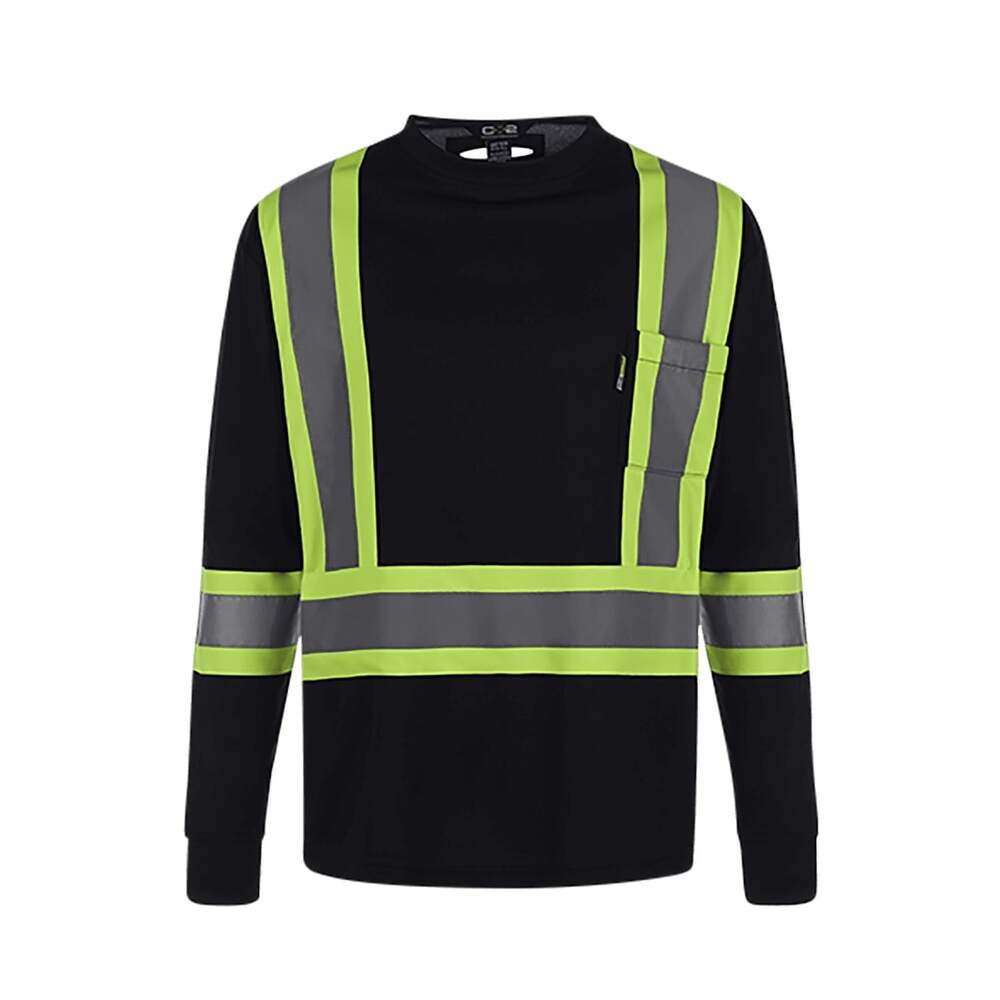 CX2 S05970 - Lookout Hi-Vis Safety Long Sleeve Shirt - Navy