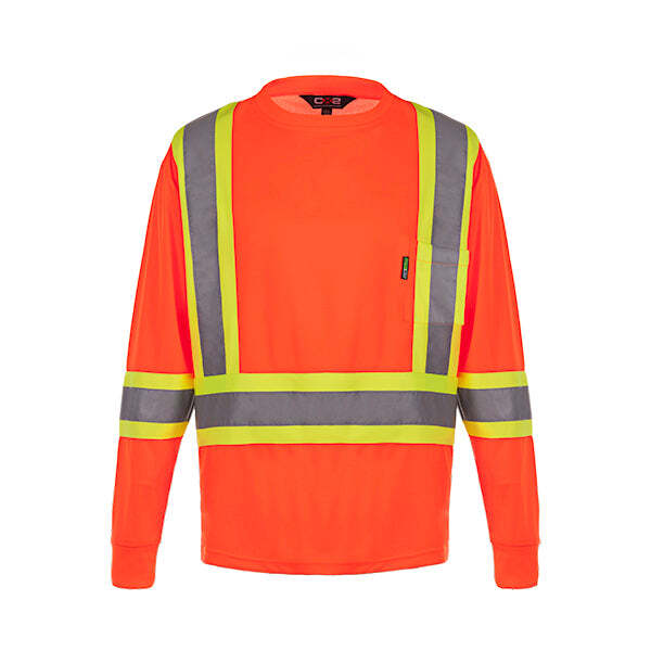 CX2 S05970 - Lookout Hi-Vis Safety Long Sleeve Shirt - Navy