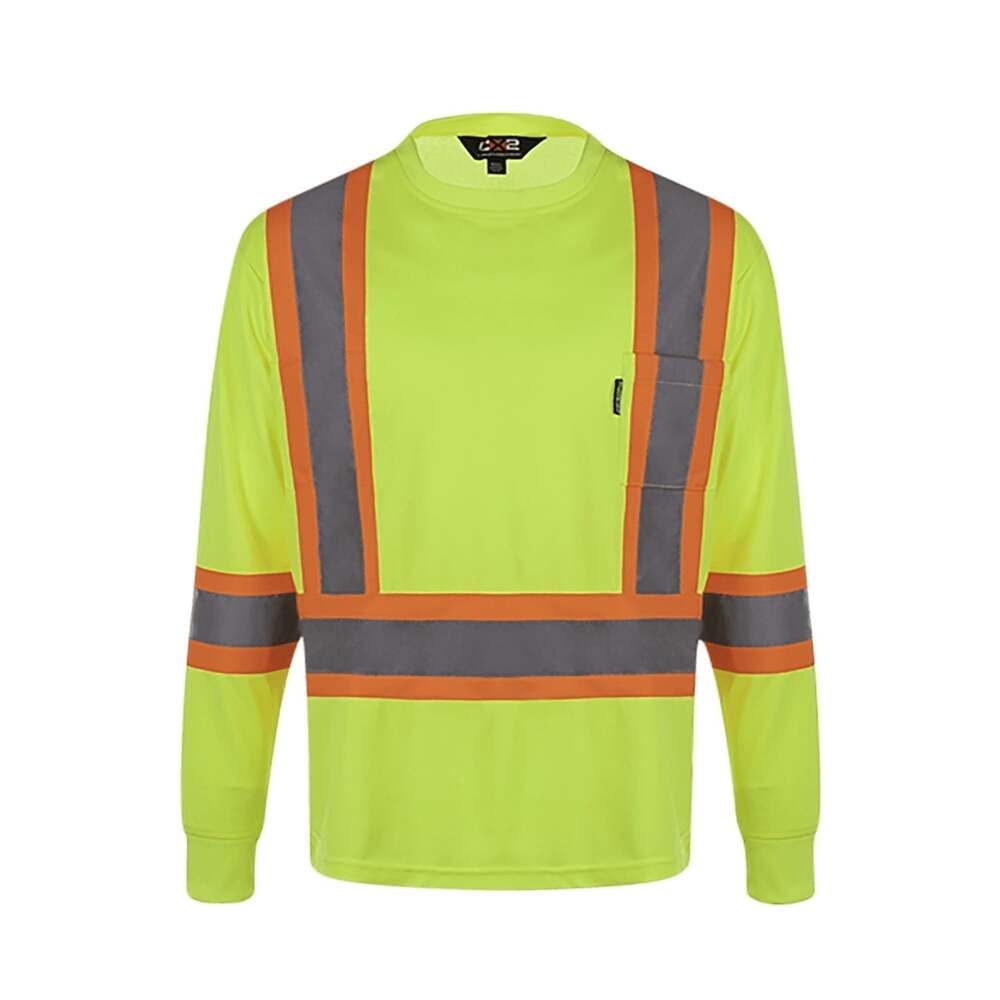 CX2 S05970 - Lookout Hi-Vis Safety Long Sleeve Shirt - Navy