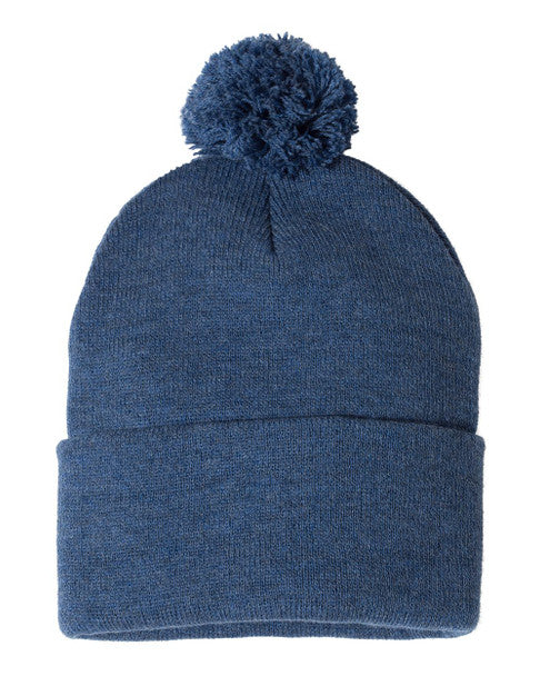 12"Pom-Pom Knit Toque