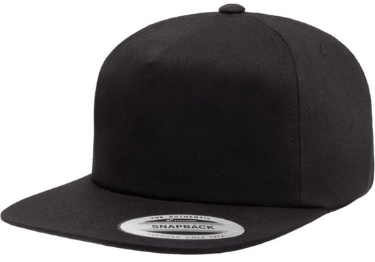 Unstructured Five-Panel Snapback Cap