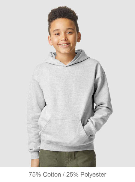 SoftStyle Youth MidWeight Hooded Sweatshirt
