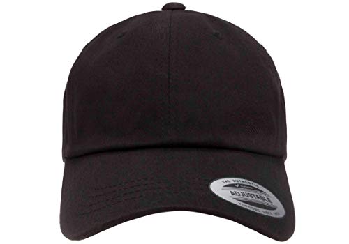 Flexfit/Yupoong Men's Cotton Twill Dad Hat, Black, OSFA