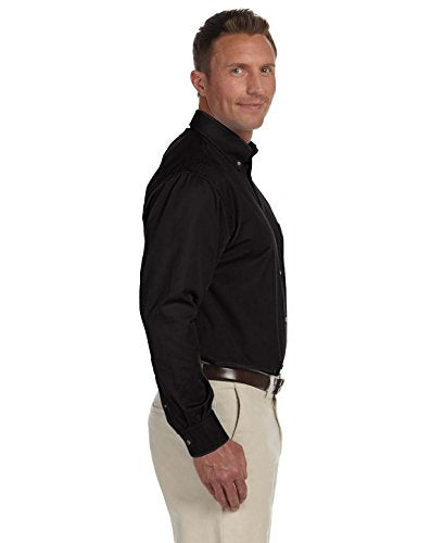 Men's Easy Blend Long-Sleeve Twill Shirt with Stain-Release