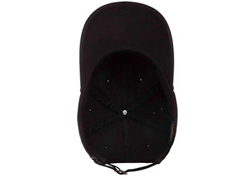 Flexfit/Yupoong Men's Cotton Twill Dad Hat, Black, OSFA