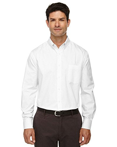 Ash City - Core 365 Men's Tall Operate Long-Sleeve Twill Shirt XLT WHITE