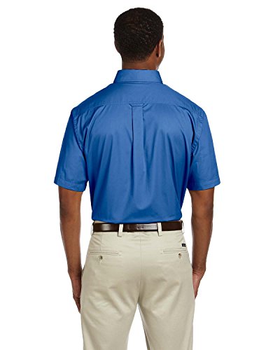 M500S Men's Easy Blend™ Short-Sleeve Twill Shirt with Stain-Release French Blue