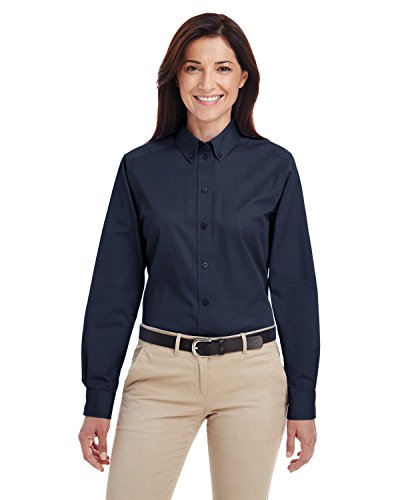 Tall Foundation 100% Cotton Long-Sleeve Twill Shirt with Teflon (M581T)