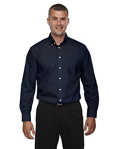 Devon & Jones Men's Crown Woven Collection™ Solid Broadcloth L NAVY