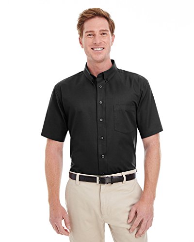 Foundation 100% Cotton Short-Sleeve Twill Shirt Teflon (M582)