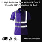 SMASYS Safety Polo Shirt High Visibility - Reflective Shirt Short Sleeve ANSI Standards Construction Work Wear for Men and Women (Purple, S)