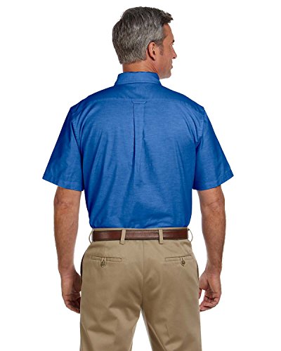 Men's Short-Sleeve Oxford with Stain-Release, Medium, FRENCH BLUE