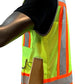 A Reflective Safety Vest For men Class 2 Heavy Woven Two Tone Engineer Hi Viz Safety Vest 3M Tape