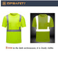 High Visibility Shirts Quick Dry Safety T Shirts with Reflective Strips and Pocket Short Sleeve Mesh Hi Vis Construction Work Class 2 Shirt for Men/Women Lime,XL