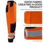 High Visibility Bright Orange Safety Work Pant with Multiple Pockets Construction Work Reflective Pants.