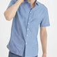 Manwan walk Mens Short Sleeve Plaid Casual Button Down Shirts Gingham Regular Fit Dress Shirts