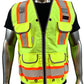 A Reflective Safety Vest For men Class 2 Heavy Woven Two Tone Engineer Hi Viz Safety Vest 3M Tape