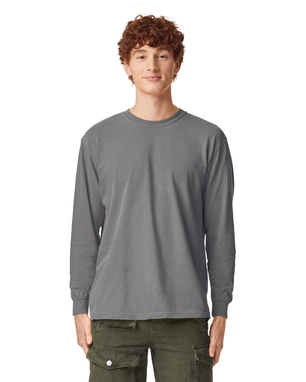 Garment-Dyed Heavyweight Long Sleeves Tshirt