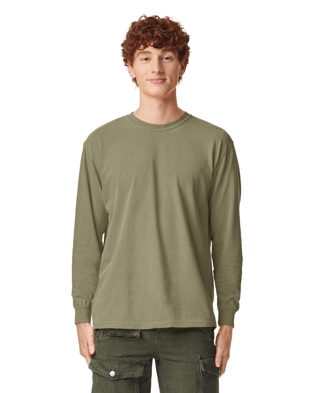 Garment-Dyed Heavyweight Long Sleeves Tshirt