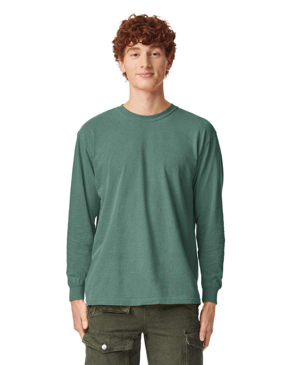 Garment-Dyed Heavyweight Long Sleeves Tshirt