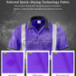 SMASYS Safety Polo Shirt High Visibility - Reflective Shirt Short Sleeve ANSI Standards Construction Work Wear for Men and Women (Purple, S)