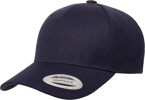 Premium   5-Panel Curved Visor Snapback Cap