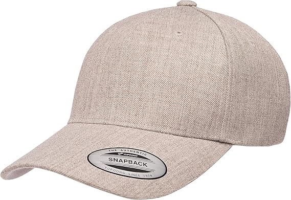 Premium   5-Panel Curved Visor Snapback Cap