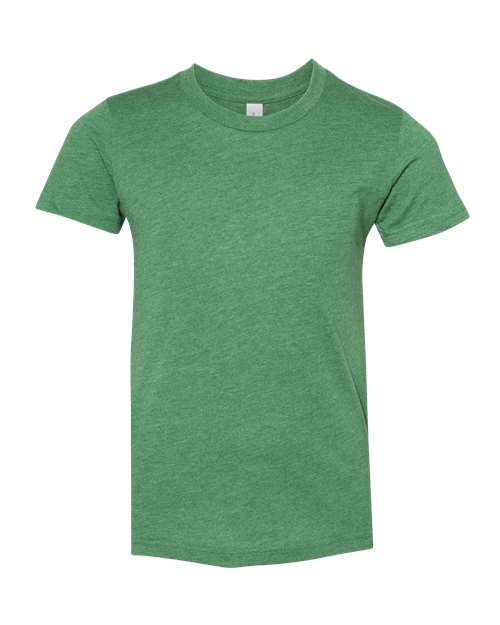 bella-3001ycvc-heather-grass-green