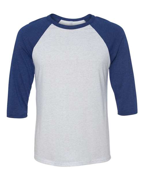 bella-3200-white-fleck-navy-triblend
