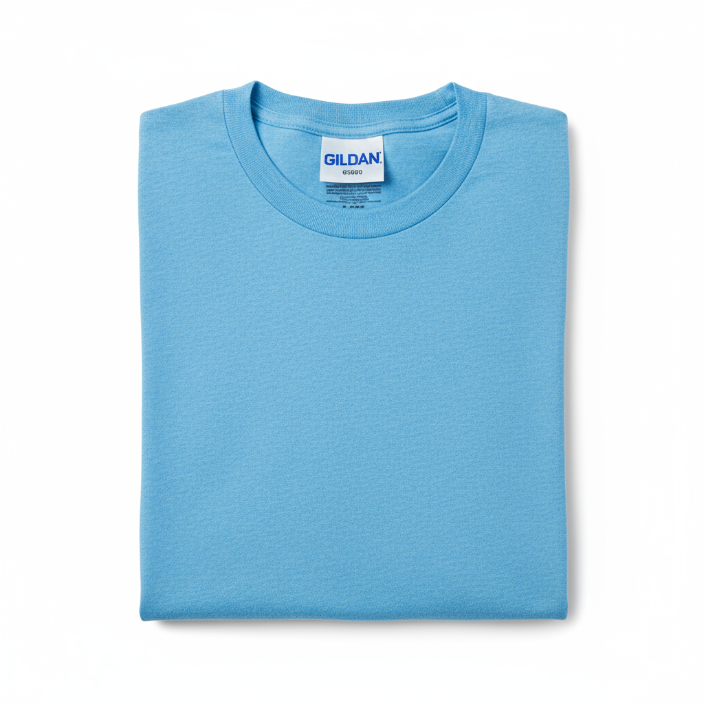 Gildan G5000 Heavy Cotton T-Shirt in Carolina Blue