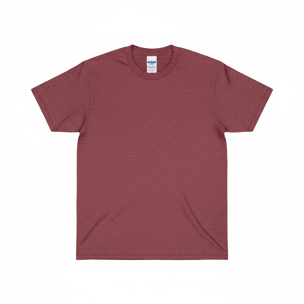 Gildan G5000 Heavy Cotton T-Shirt in Heather Cardinal