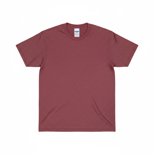 Gildan G5000 Heavy Cotton T-Shirt in Heather Cardinal