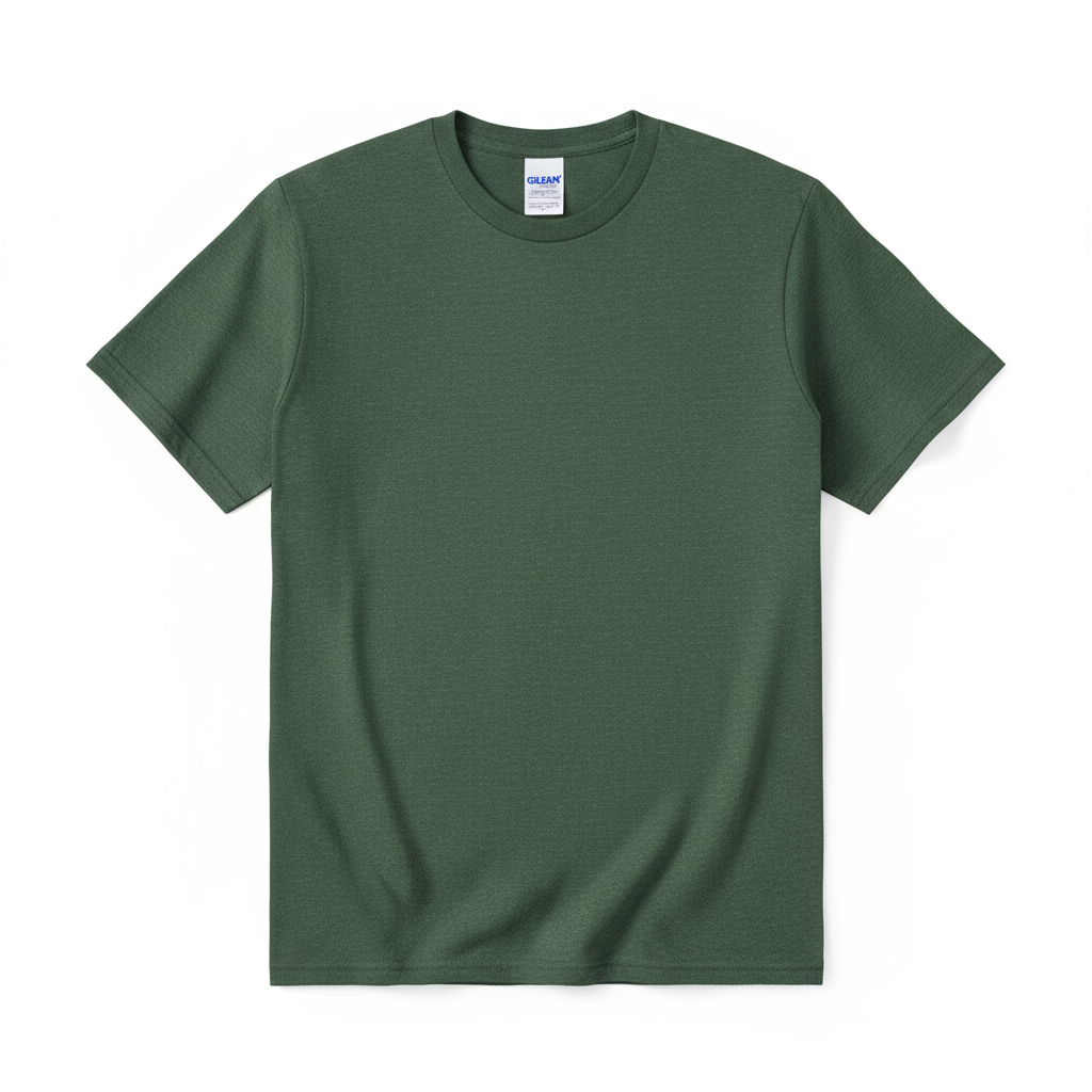 Gildan G5000 Heavy Cotton T-Shirt in Heather Forest Green