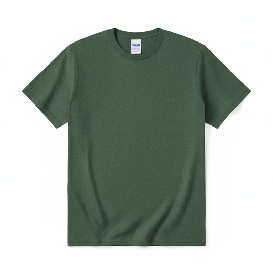 Gildan G5000 Heavy Cotton T-Shirt in Heather Forest Green