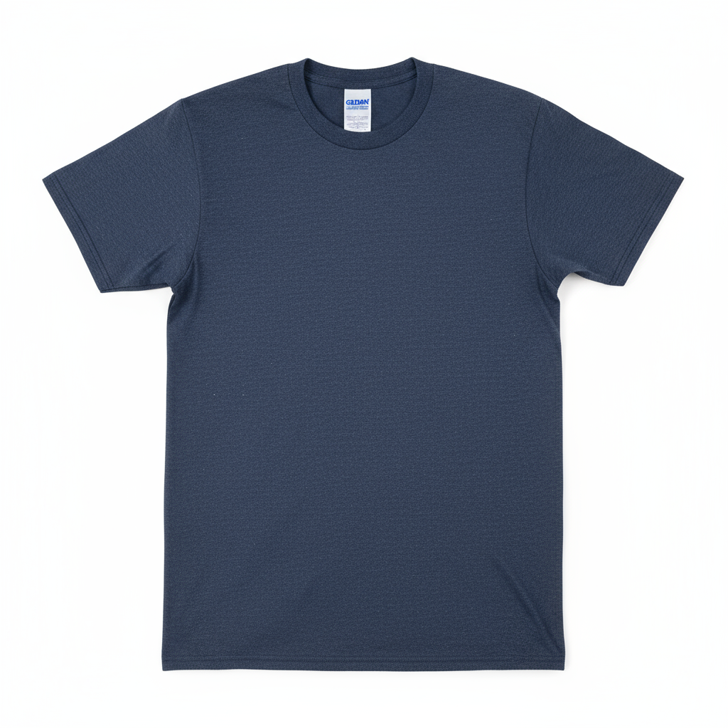 Gildan G5000 Heavy Cotton T-Shirt in Heather Navy