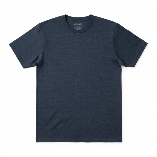 Gildan G5000 Heavy Cotton T-Shirt in Heather Sport Dark Navy