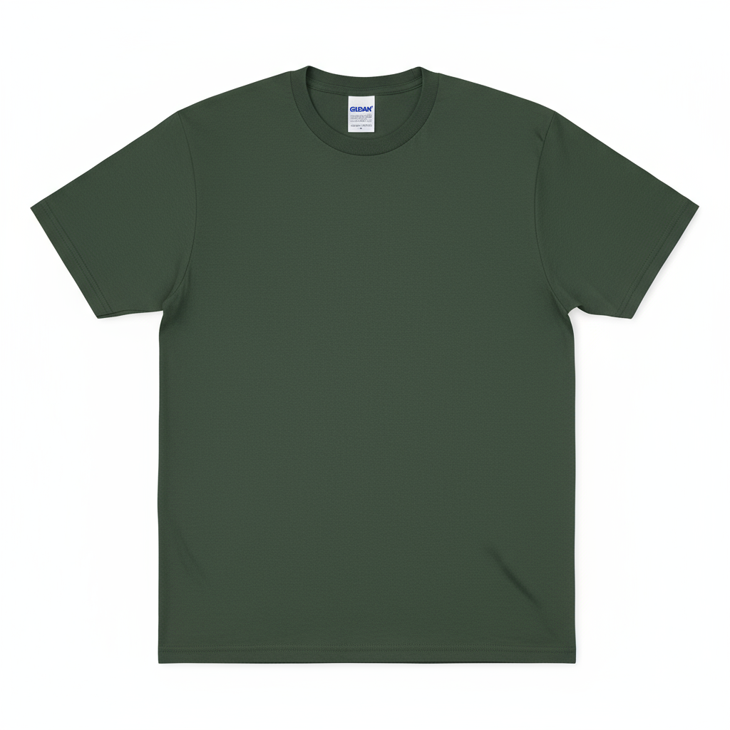 Gildan G5000 Heavy Cotton T-Shirt in Military Green
