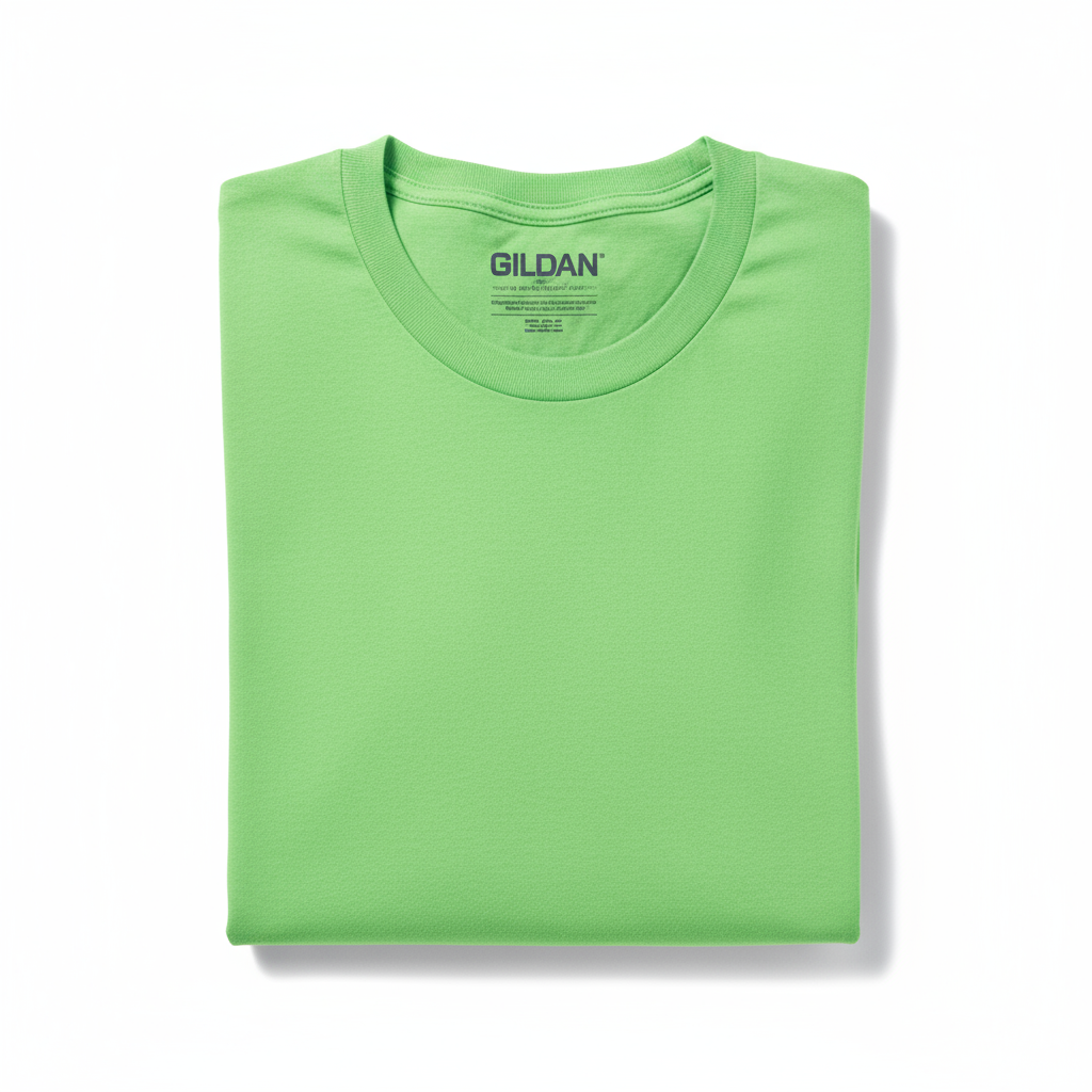 Gildan G5000 Heavy Cotton T-Shirt in Safety Green