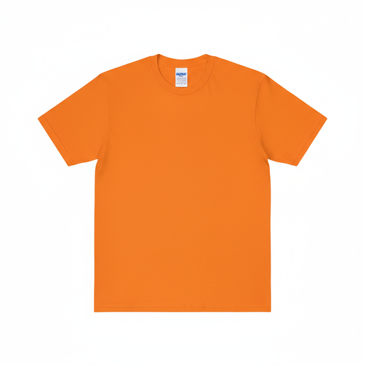 Gildan G5000 Heavy Cotton T-Shirt in Safety Orange