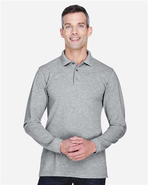 harriton-m265l-grey-heather