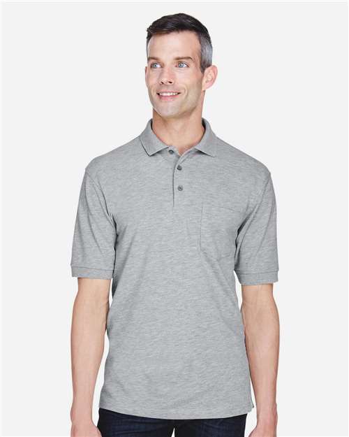 harriton-m265p-grey-heather