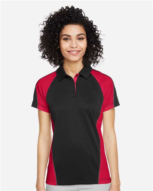 harriton-m385w-black-red-dark-charcoal