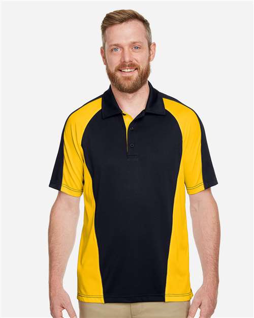 harriton-m385-black-sunray-yellow-dark-charcoal