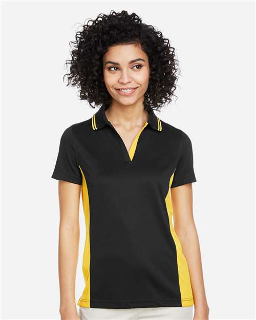 harriton-m386w-black-sunray-yellow