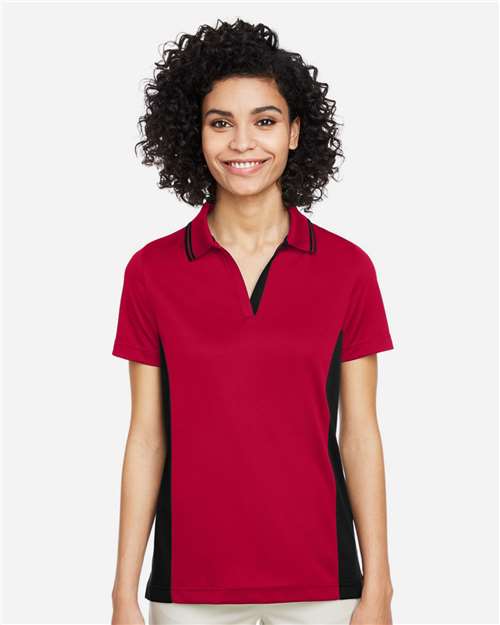 harriton-m386w-red-black
