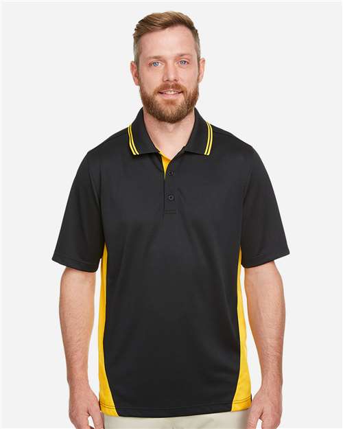 harriton-m386-black-sunray-yellow