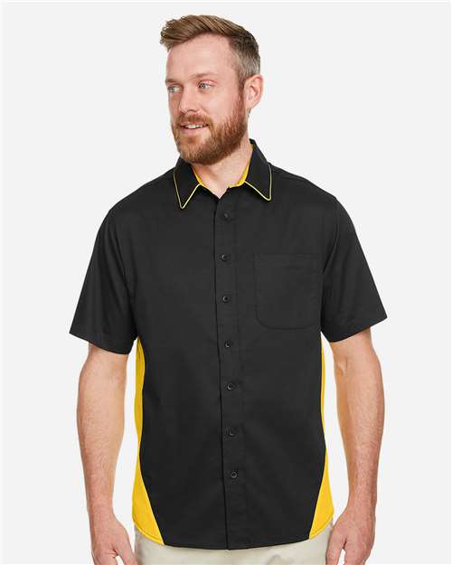 harriton-m586-black-sunray-yellow