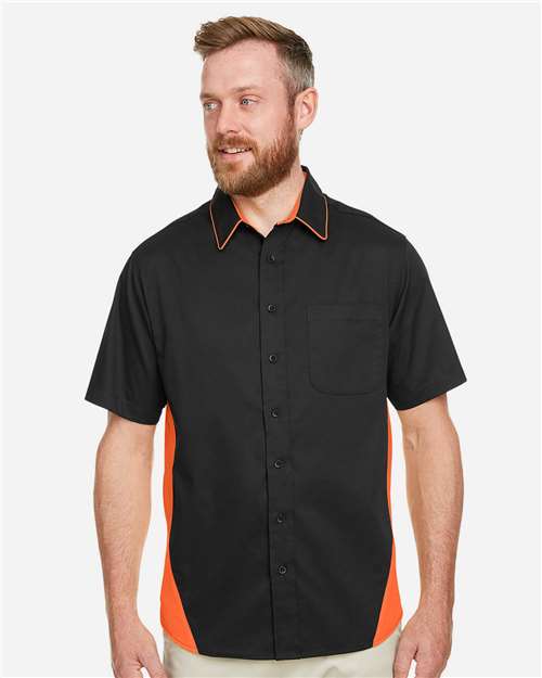 harriton-m586-black-team-orange
